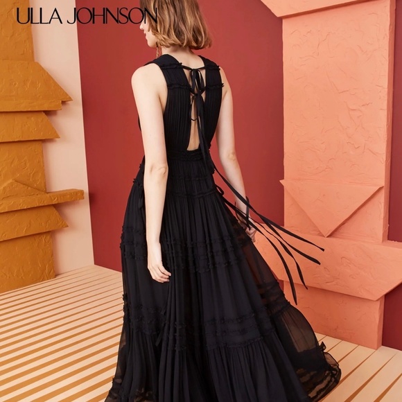 NWT Ulla Johnson Fiona Gown - Noir - SOLD OUT - Picture 2 of 10